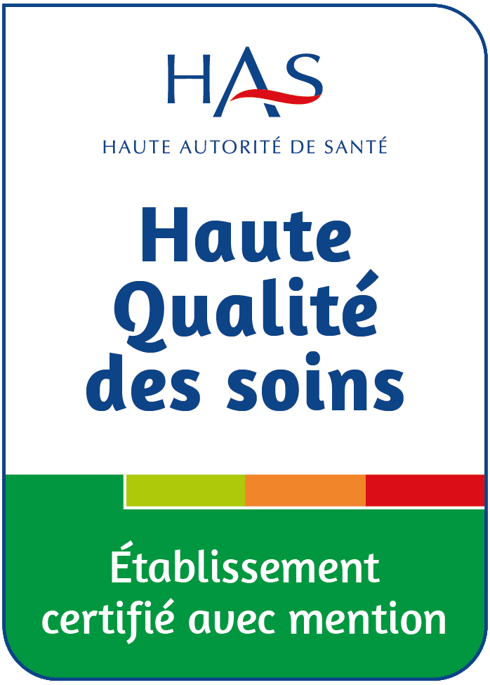 Haute qualité de soins - établissement certifié avec mention