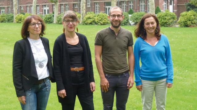 de gauche à droite : I. Bertaux, secrétaire adjointe - A. Sultan, présidente - O. Cousson, vice-président - C. Mercier, secrétaire